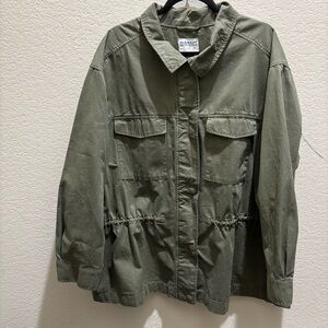Old Navy Sage Green Women’s Utility Jacket 2X